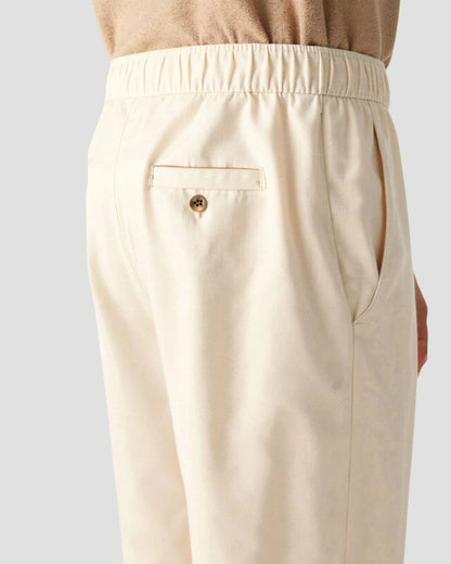 Breathable Solid Drawstring Linen Pants