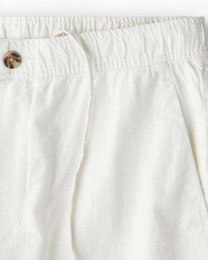 Folded men's white linen pants, solid color – Grinenko & Co