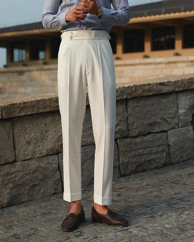 GRINENKO & CO OLD MONEY DOUBLE BUTTON TROUSERS