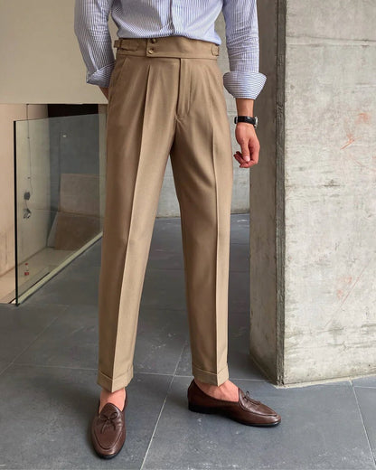 GRINENKO & CO OLD MONEY DOUBLE BUTTON TROUSERS